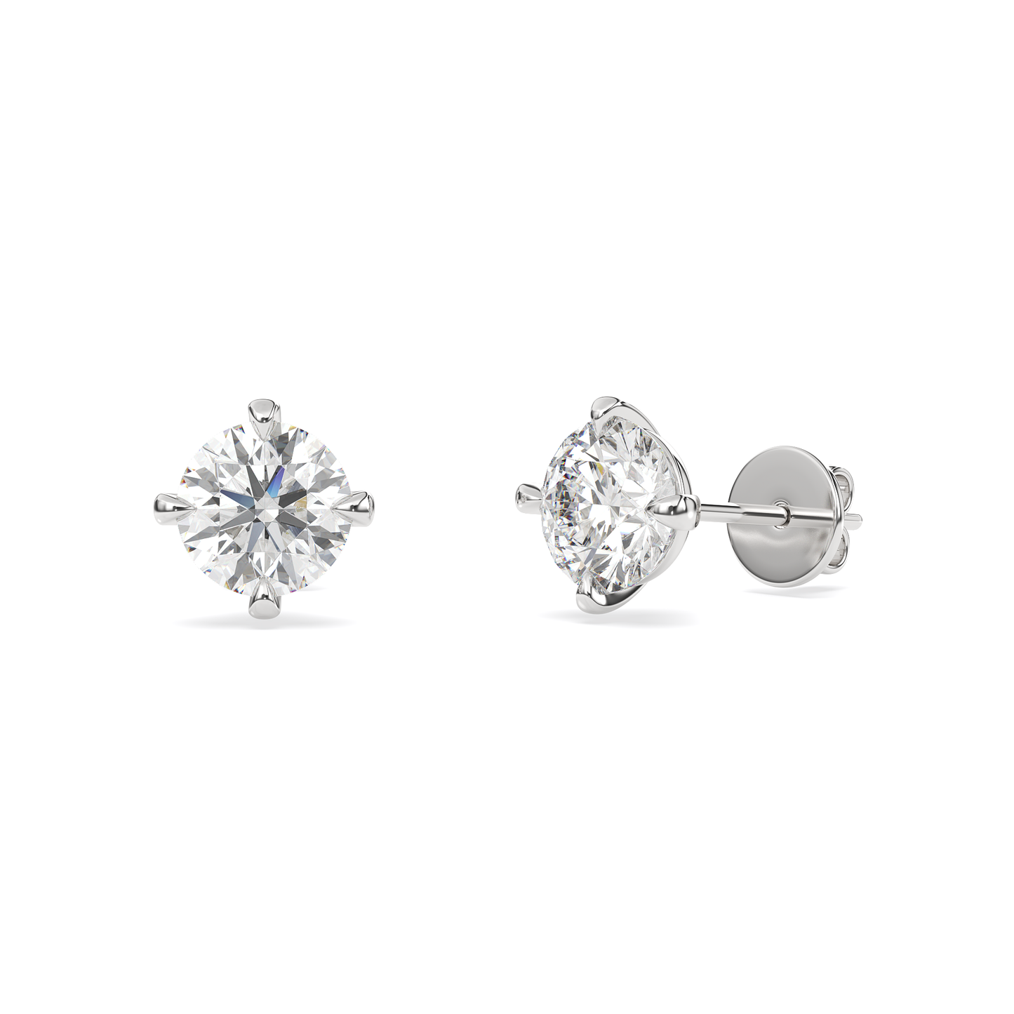 Diamond Studs with Halo Jacket