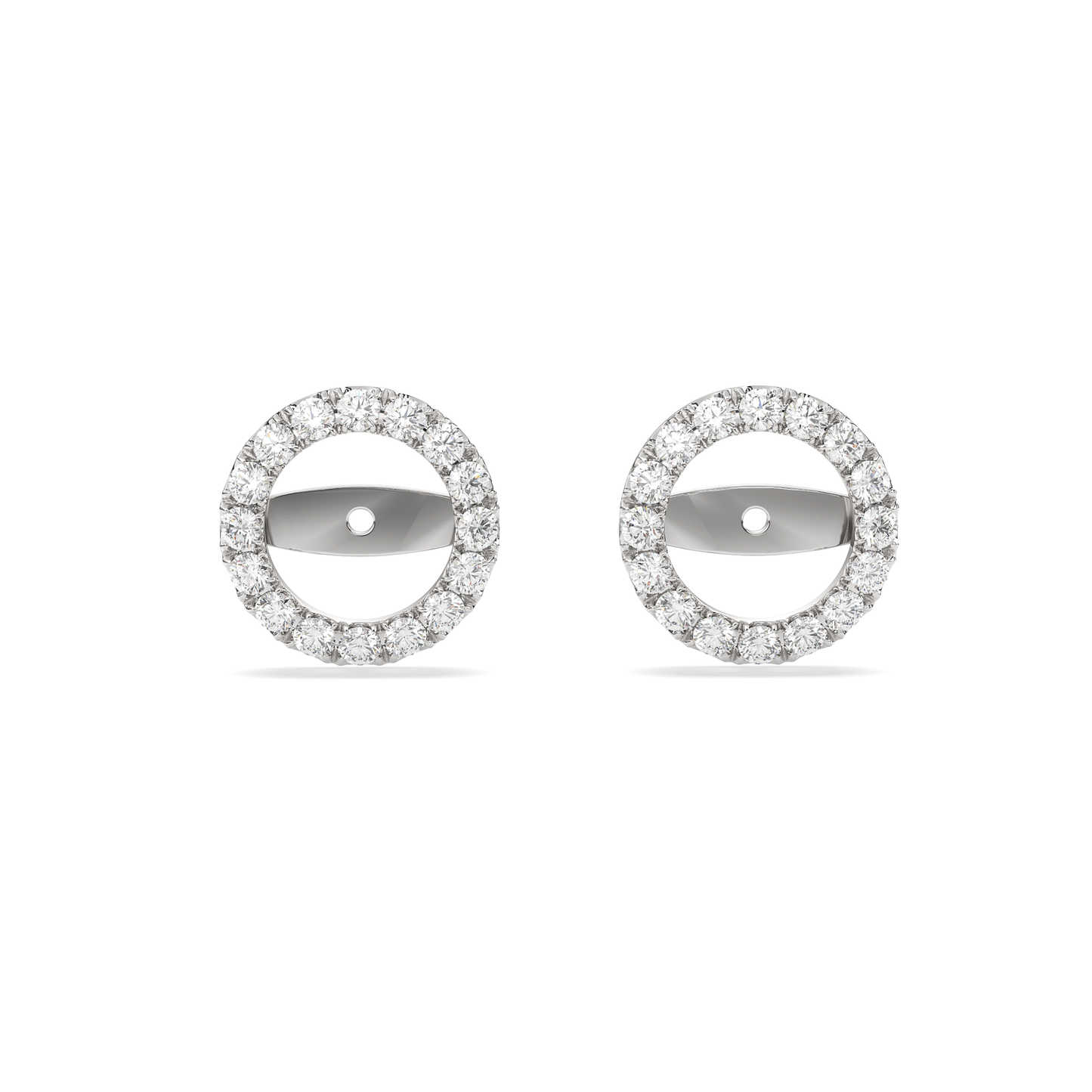 Diamond Studs with Halo Jacket